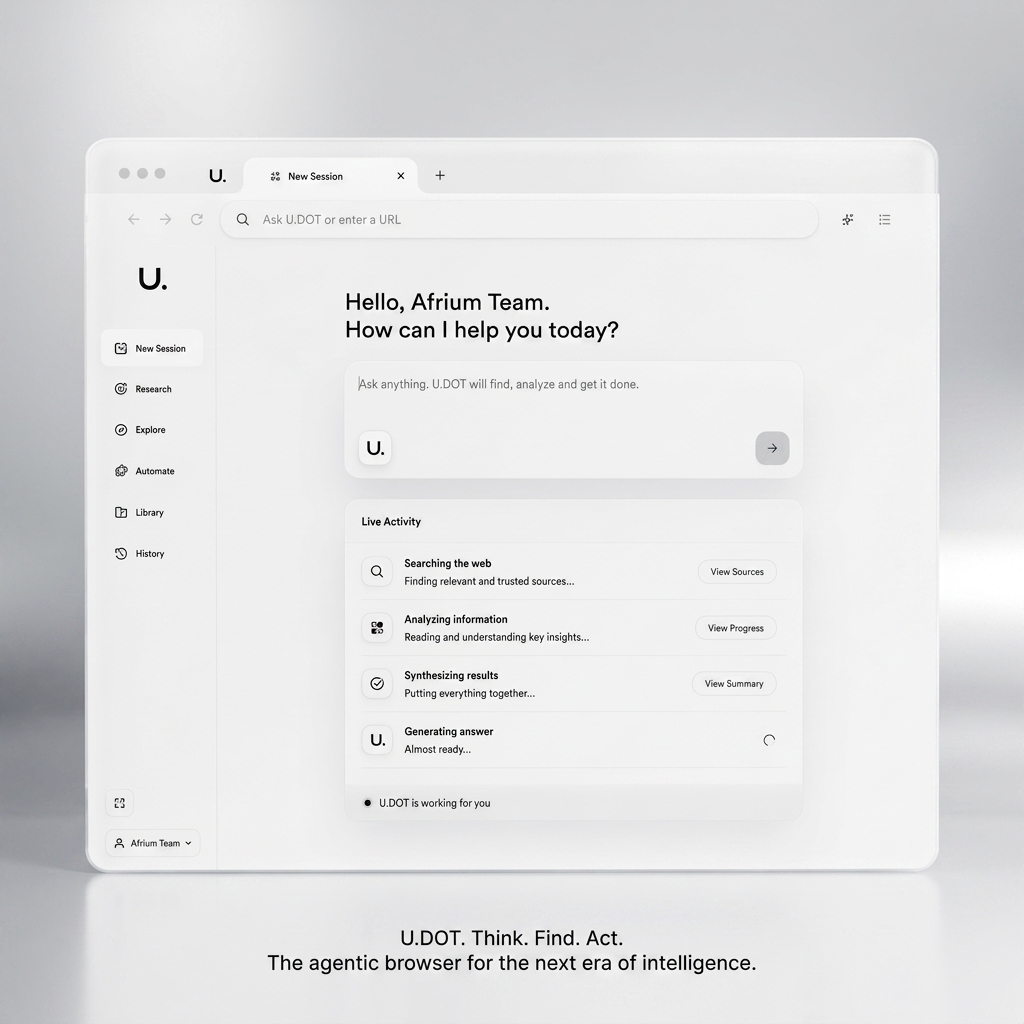U.DOT Agentic Browser Interface